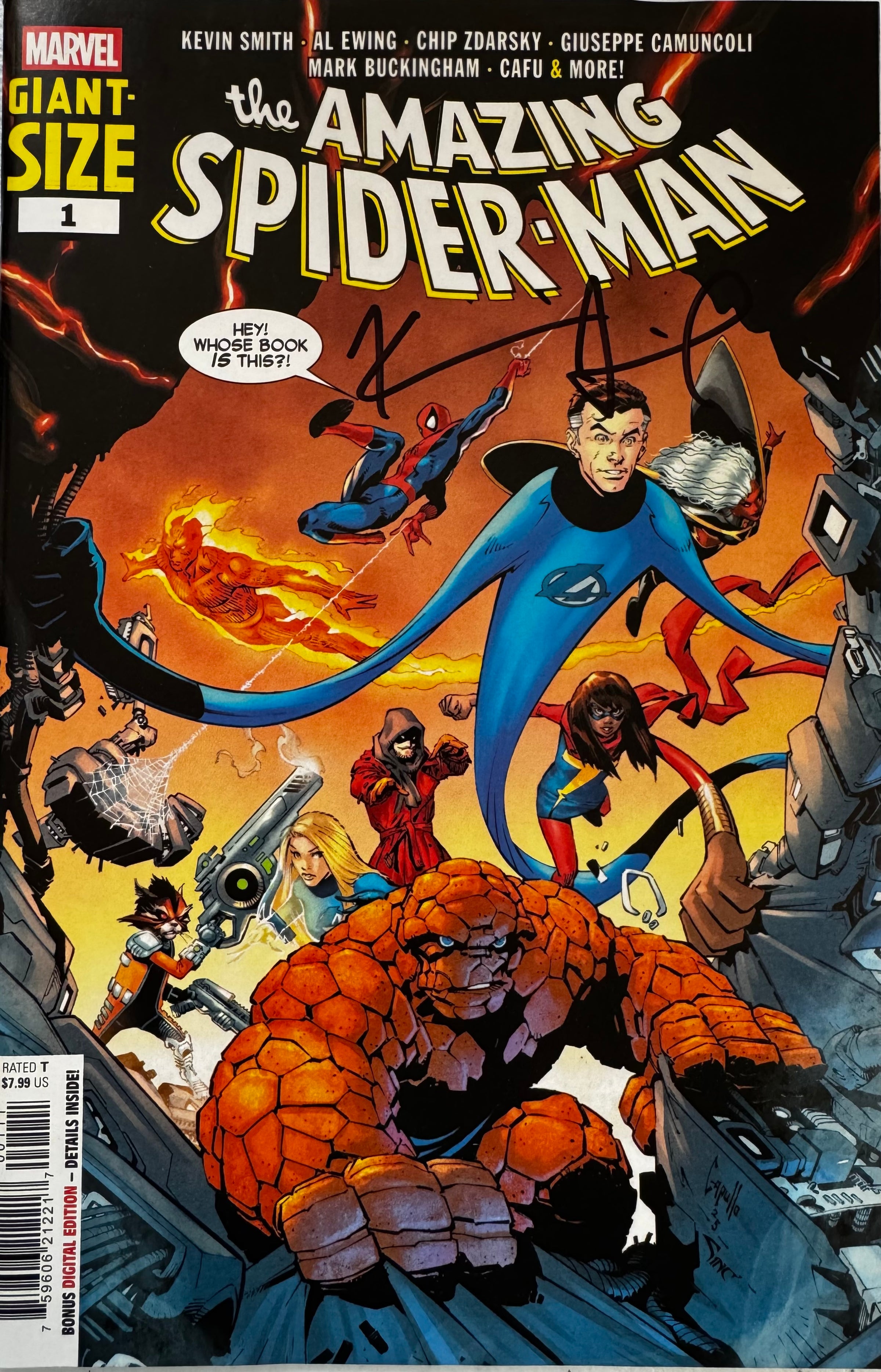 Giant Size Amazing Spider - Man #1: Greg Capullo - Signed By