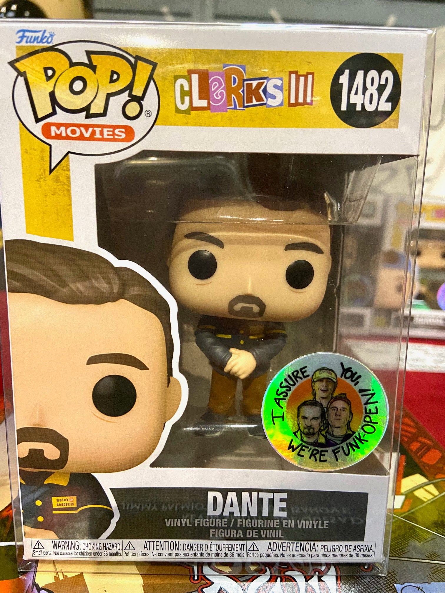 Dante FUNKO POP! Clerks III Edition, unsigned. Stash exclusive ...