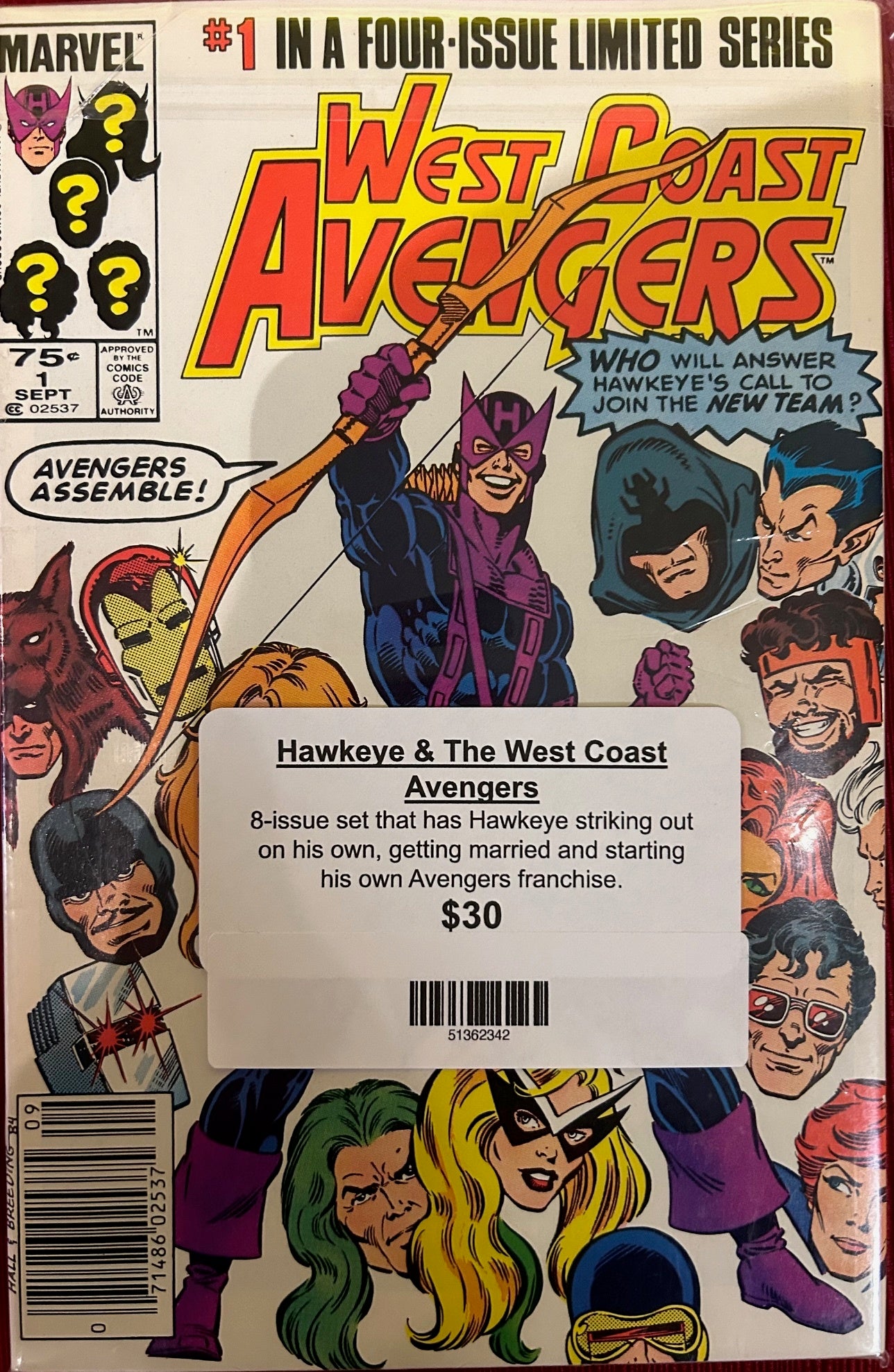 Hawkeye & The West Coast Avengers Comic Set